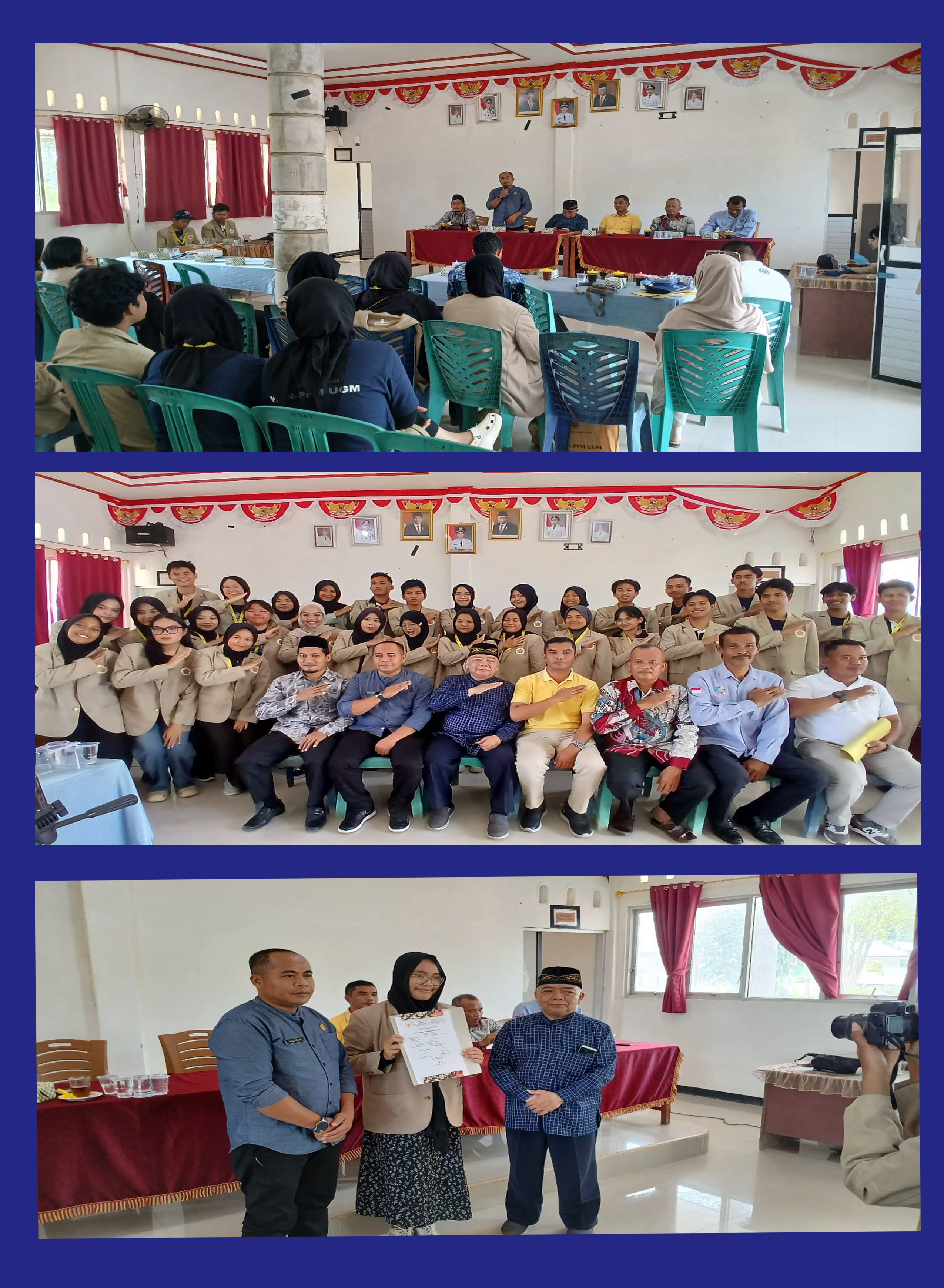 Perpisahan Dengan Mahasiswa KKN-PPM Universitas Sriwijaya di Kecamatan Silaut