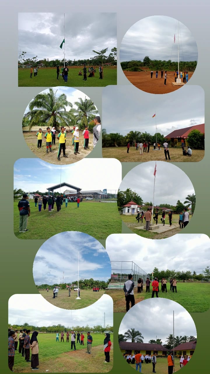 Persiapan 10 Titik Lokasi Upacara HUT RI ke 77 Di Kecamatan Silaut